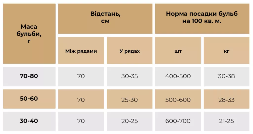 картопля схема посадки