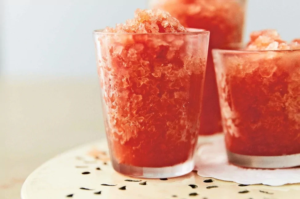 Граніта з кавуна та м'яти